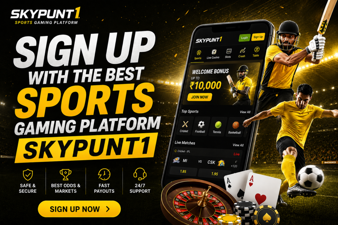 Sign Up with the best Sports Gaming Platform Skypunt1