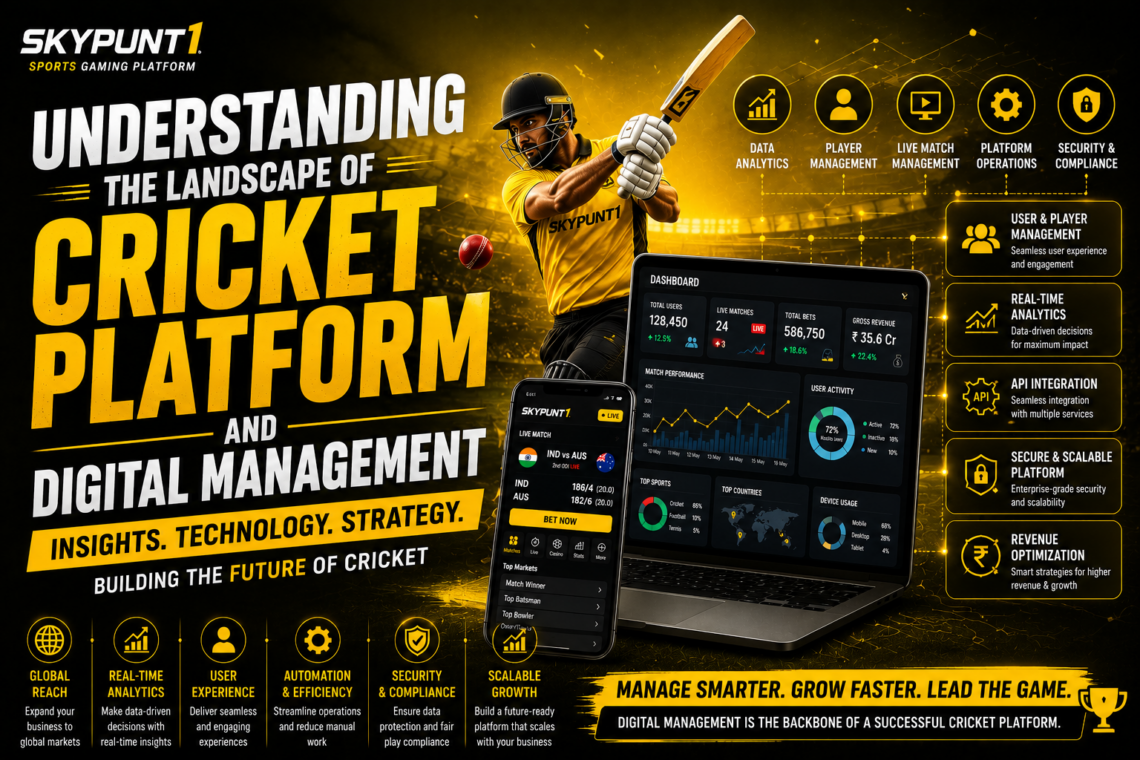 Digital management for cricket platforms